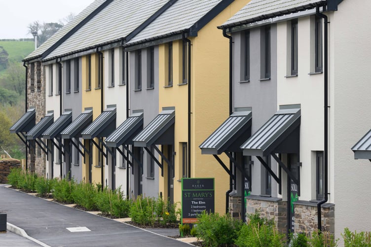 Street scenes of St Mary's Estate. Baker Estates Dartington.